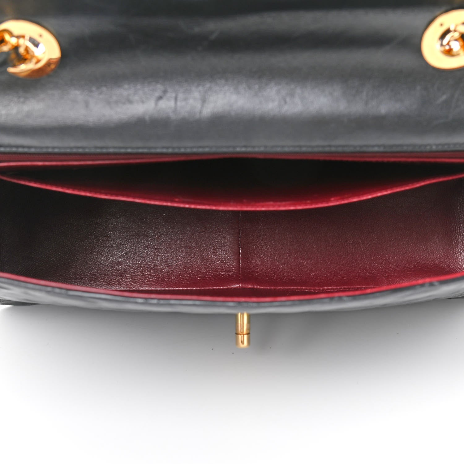 Chanel Lambskin Quilted XL Jumbo Single Flap Black 4 of 12