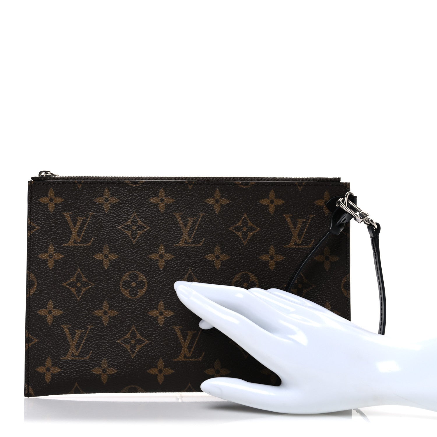 Louis Vuitton Monogram Low Key Hobo MM Pochette Black 2 of 6