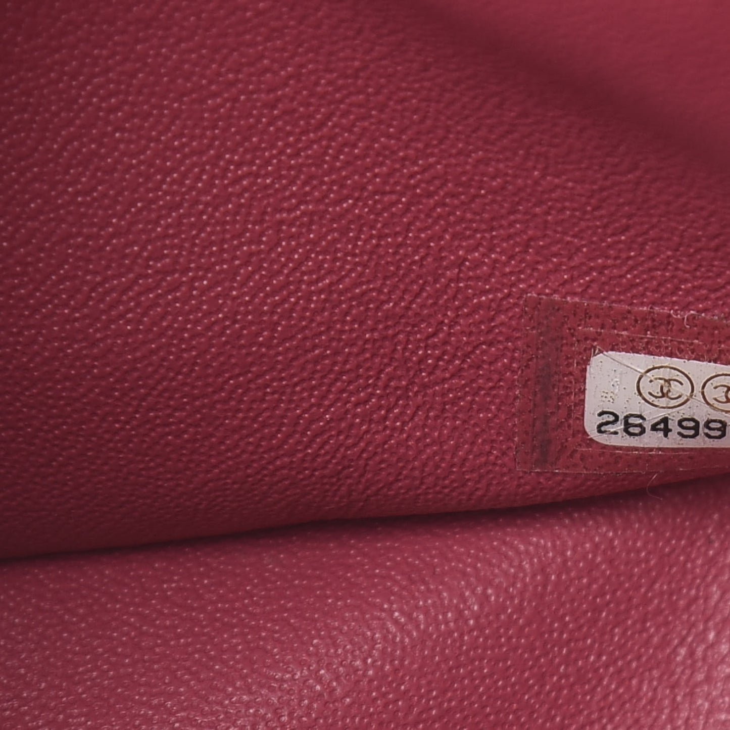 Caviar Quilted Medium Double Flap Dark Red