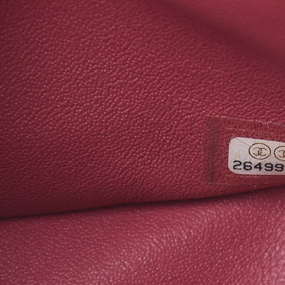 Chanel Caviar Quilted Medium Double Flap Dark Red 7 of 13