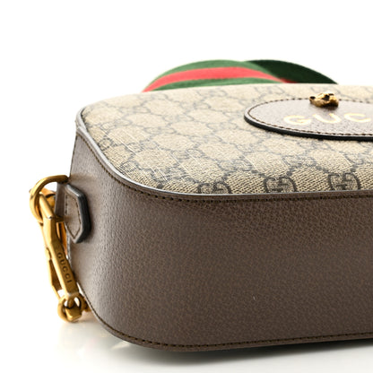 Gucci GG Supreme Monogram Web Neo Vintage Shoulder Bag Beige New Acero Crop 9 of 11