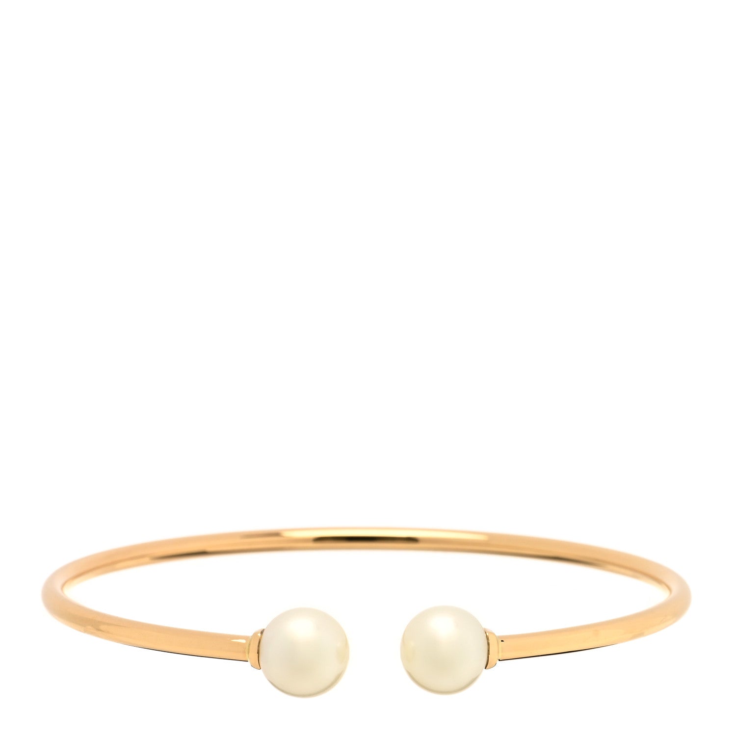 Tiffany 18K Rose Gold Pearl 8mm HardWear Ball Wire Bracelet 1 of 3
