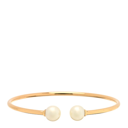 Tiffany 18K Rose Gold Pearl 8mm HardWear Ball Wire Bracelet 1 of 3