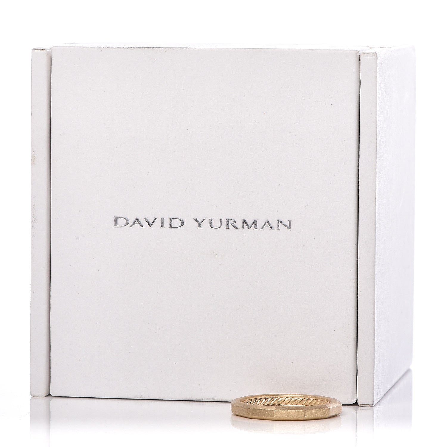 David Yurman 18K Yellow Gold 2.5mm Delaunay Narrow Band Ring 53 6.25 5 of 5