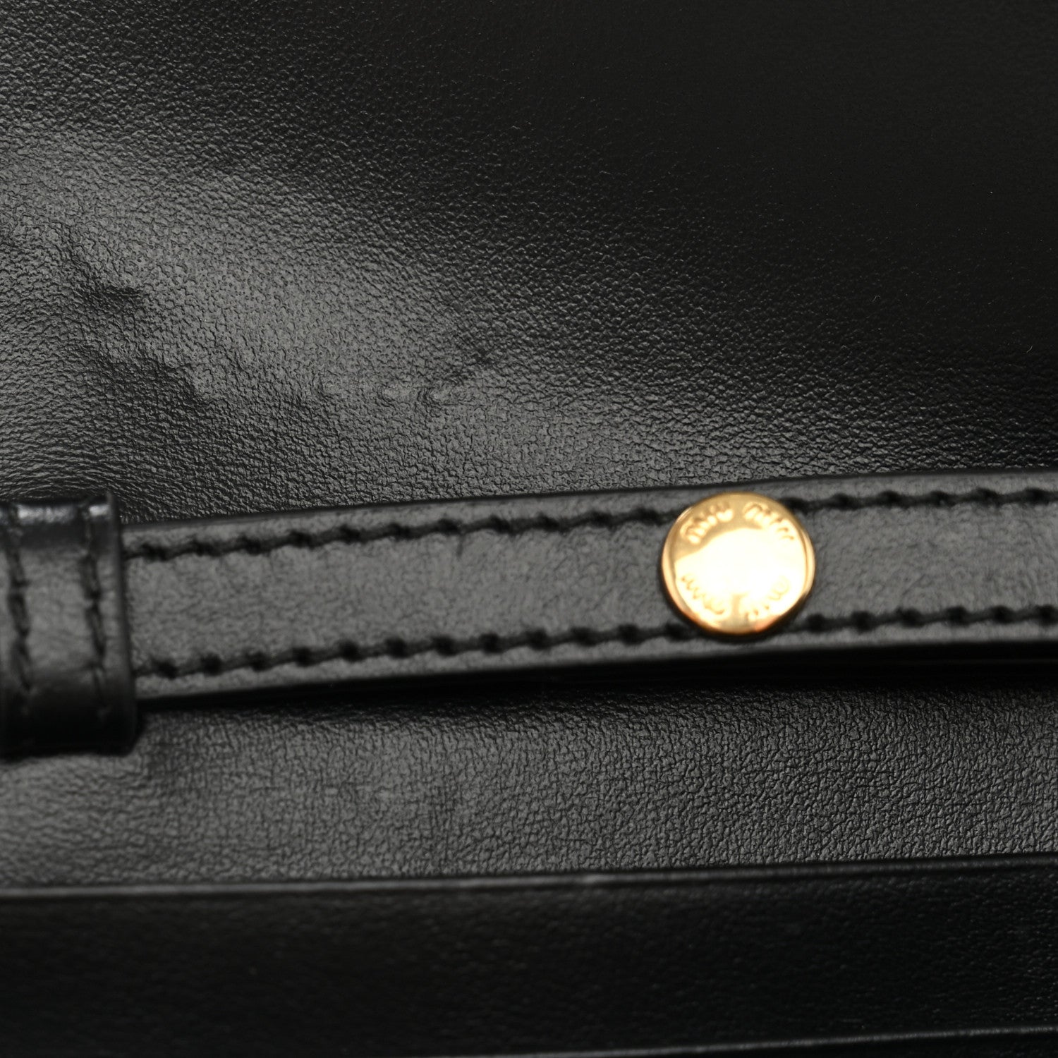 Miu Miu Nappa Wallet On Strap Black Baltic 10 of 11