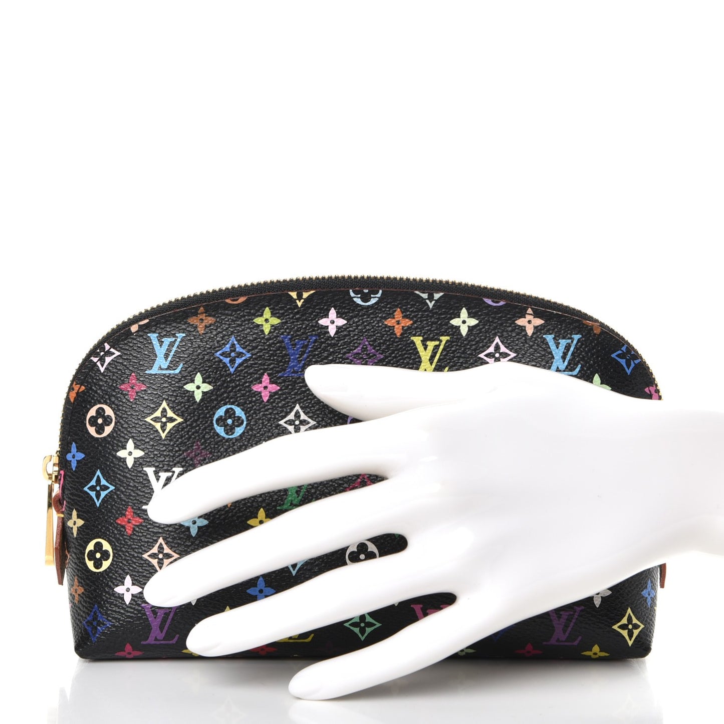 Monogram Multicolor Cosmetic Pouch Black Grenade