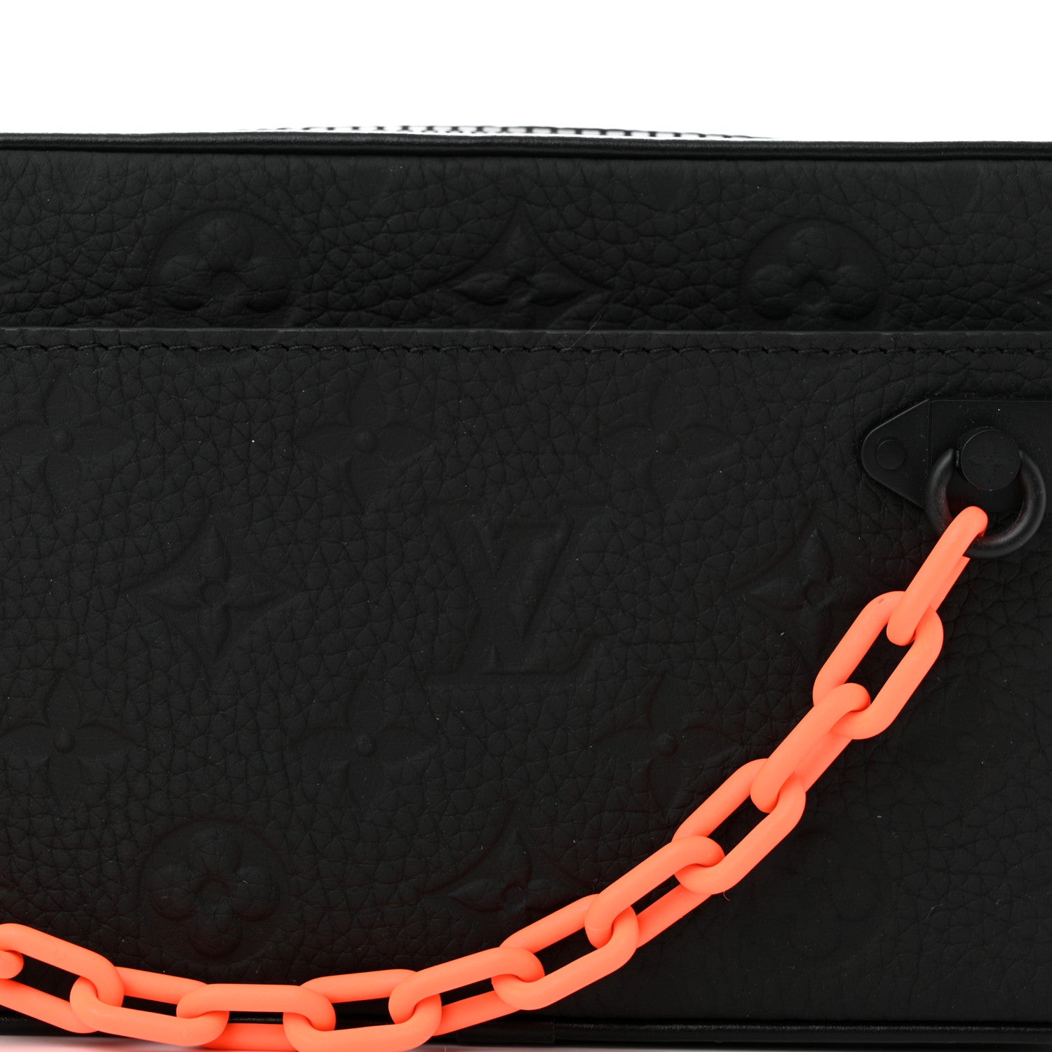 Louis Vuitton Taurillon Monogram Uniformes Solar Ray Soft Pochette Volga Belt Bag Black 8 of 10