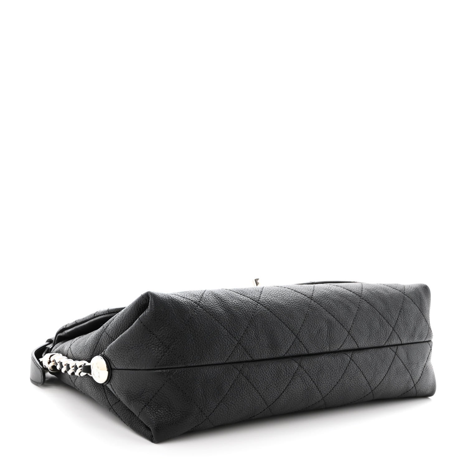 Chanel Grained Calfskin Stitched Small Braided With Style Flap Black 4 of 12