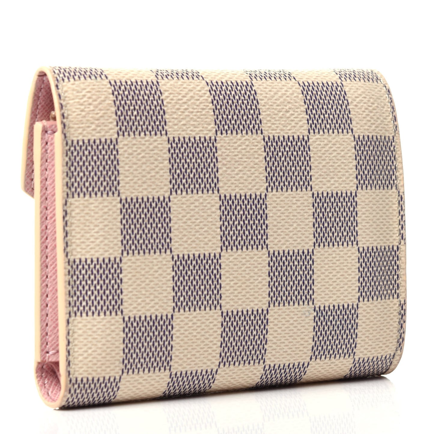 Damier Azur Victorine Wallet Rose Ballerine