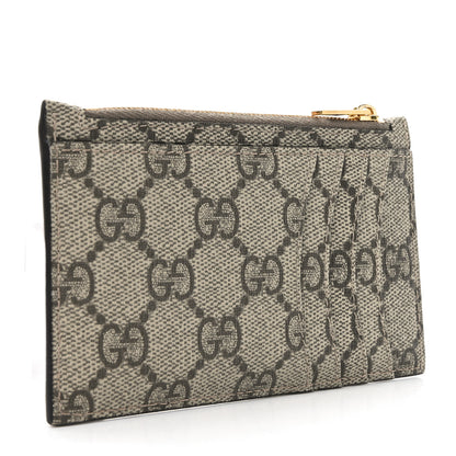 Gucci X BALENCIAGA GG Supreme Monogram Zip Card Case Beige Ebony 3 of 6