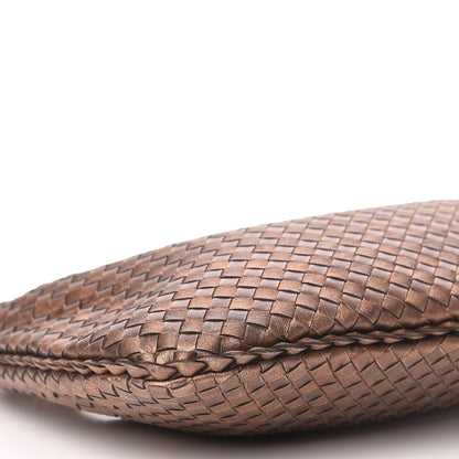 Bottega Veneta Metallic Nappa Intrecciato Medium Veneta Hobo Copper 9 of 11