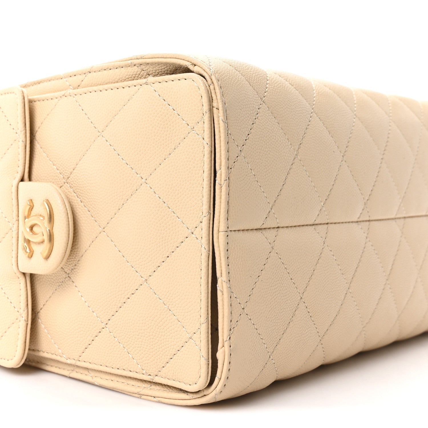 Chanel Caviar Quilted Small Chanel 25 Handbag Beige 9 of 10