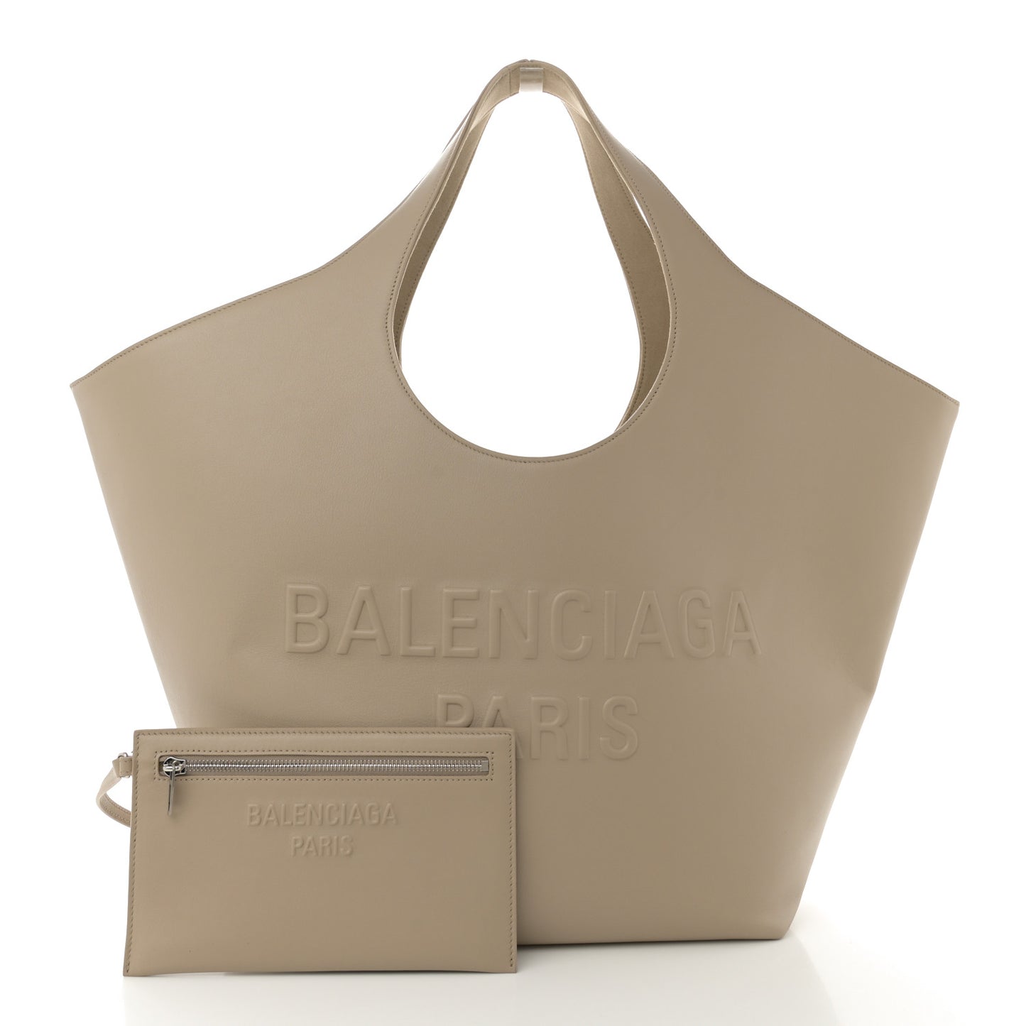 Smooth Calfskin Mary Kate Tote Taupe