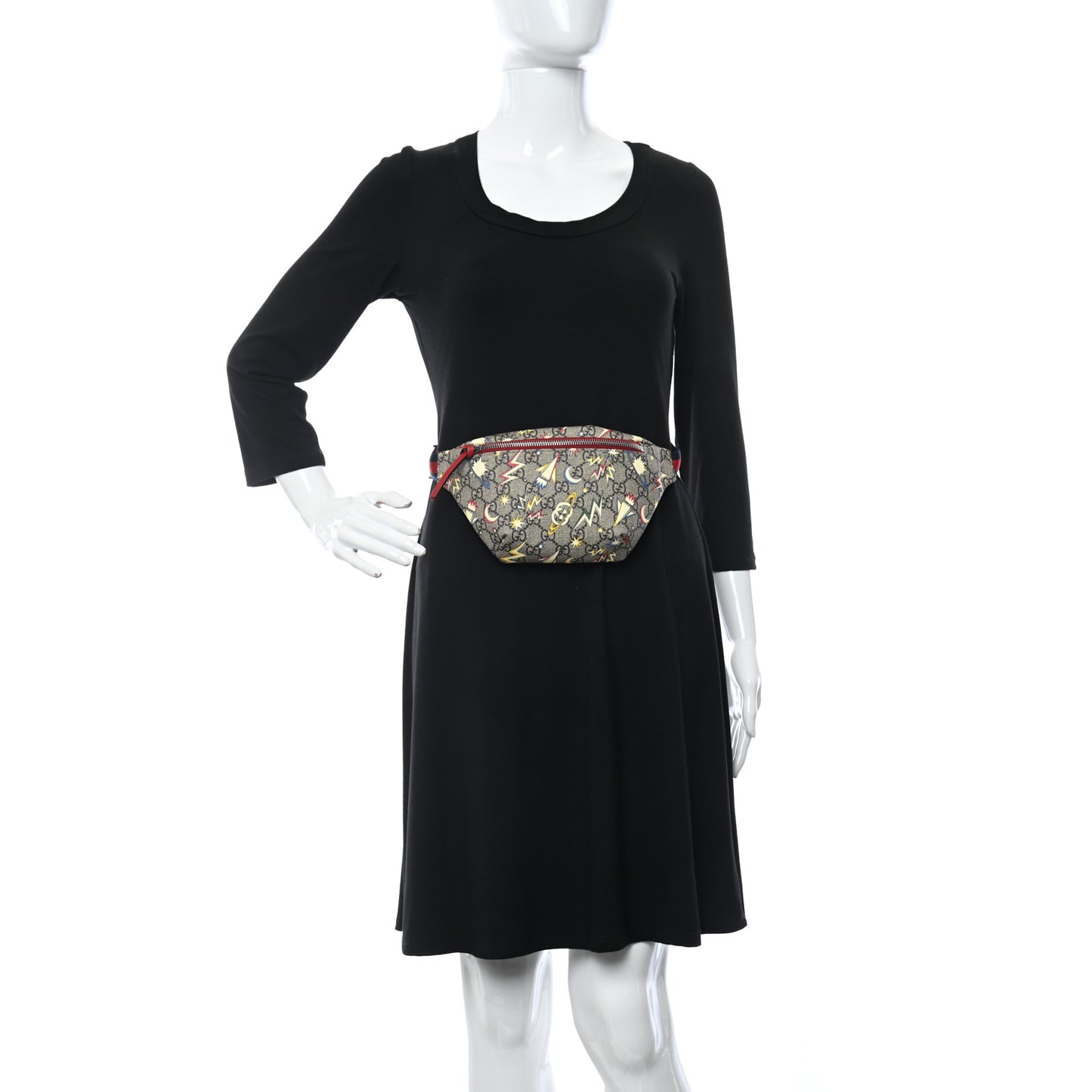 GG Supreme Monogram Childrens Space Print Belt Bag Multicolor