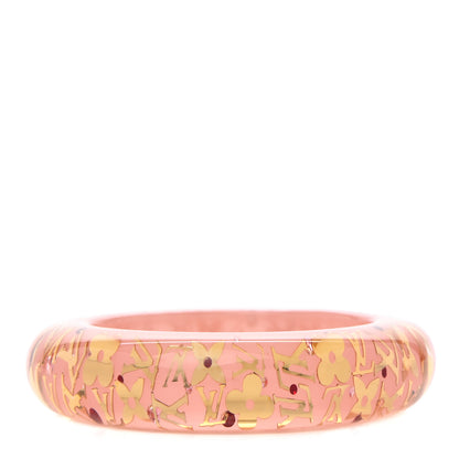 Louis Vuitton Resin Swarovski Medium Inclusion Bracelet GM Rose 1 of 3
