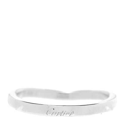 Cartier Platinum Diamond Ballerine Wedding Band Ring 49 4.75 3 of 5