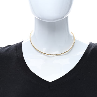 David Yurman 18K Yellow Gold 2.6mm Sculpted Cable Necklace 3 of 5