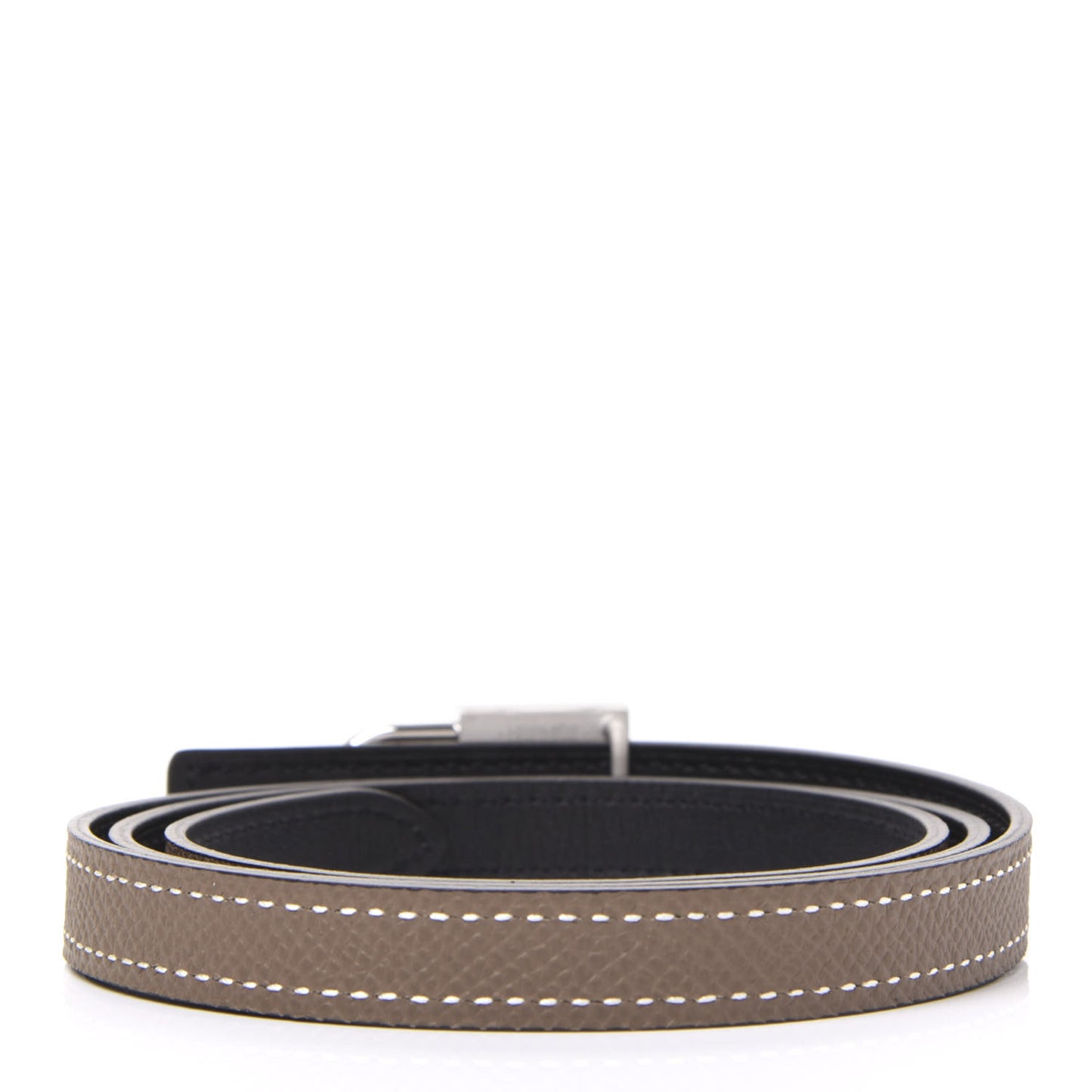 Epsom Swift 13mm Romance Belt Etoupe Black