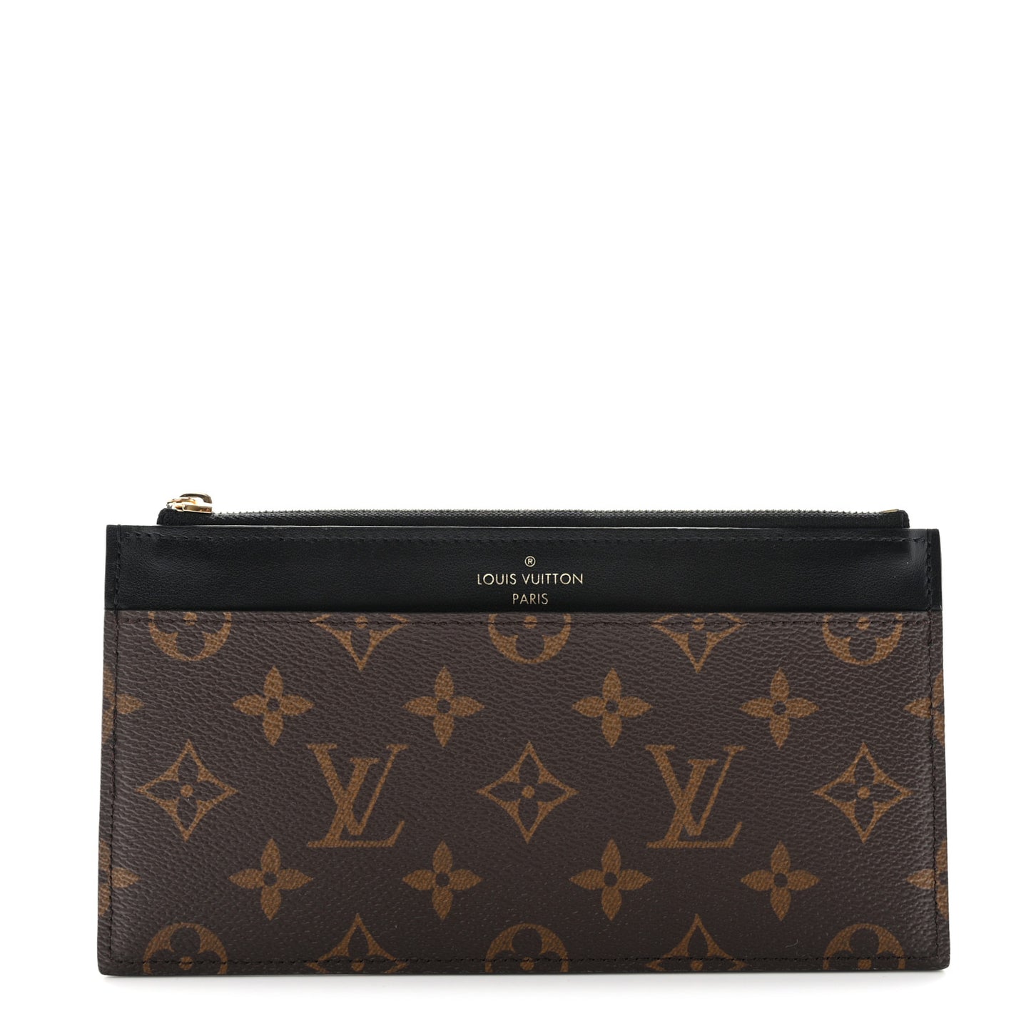 Monogram Slim Purse Black