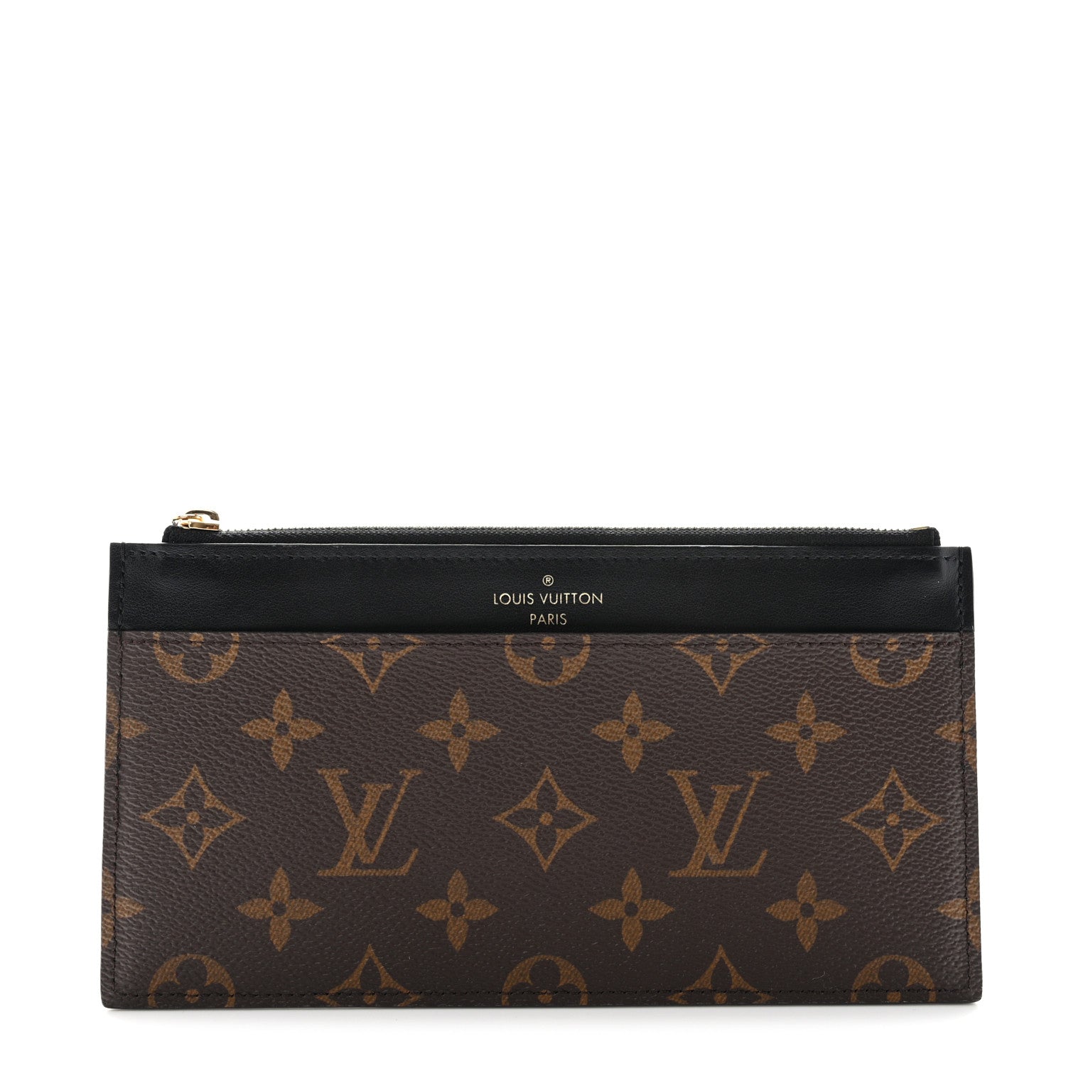 Louis Vuitton Monogram Slim Purse Black 1 of 6