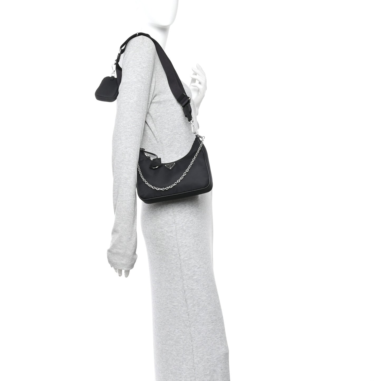 Nylon Re-Edition 2005 Shoulder Bag Black