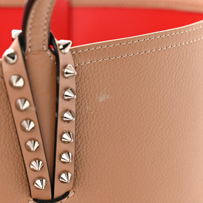 Christian Louboutin Calfskin Empire Spikes Small East West Cabata Tote Nude 11 of 12