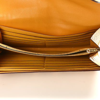 Hermes Shiny Alligator Constance Long Wallet Curry 5 of 10