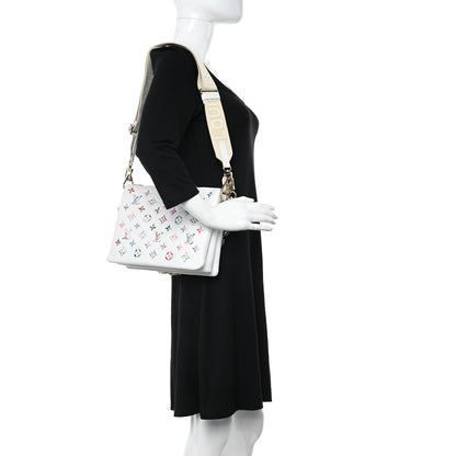 Louis Vuitton Lambskin Embossed Monogram LV Garden Coussin PM Cream 2 of 11