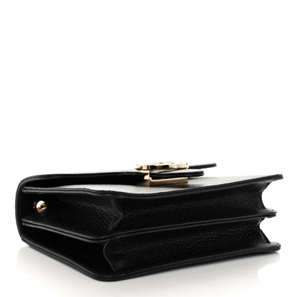 Gucci Dollar Calfskin Small Interlocking G Shoulder Bag Black 4 of 10