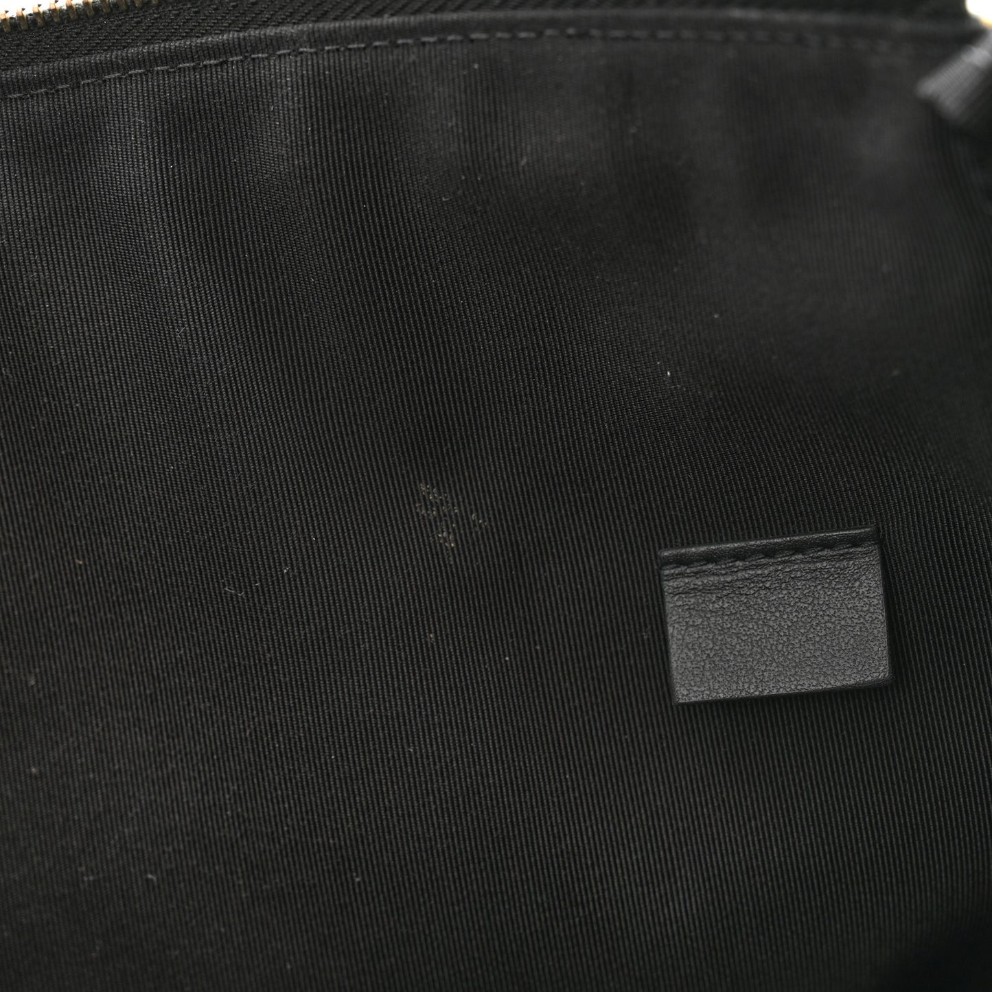 Calfskin Crocodile Embossed Graffiti 2.55 Large Cocodile Reissue Cosmetic Case Black Gold