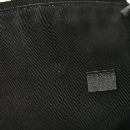 Chanel Calfskin Crocodile Embossed Graffiti 2.55 Large Cocodile Reissue Cosmetic Case Black Gold 8 of 11