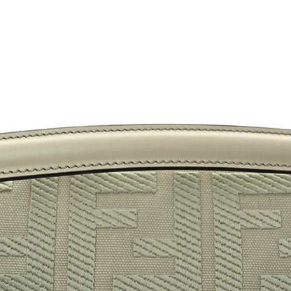 Fendi Canvas Vitello King FF Embroidered Baguette Green Tea 12 of 12