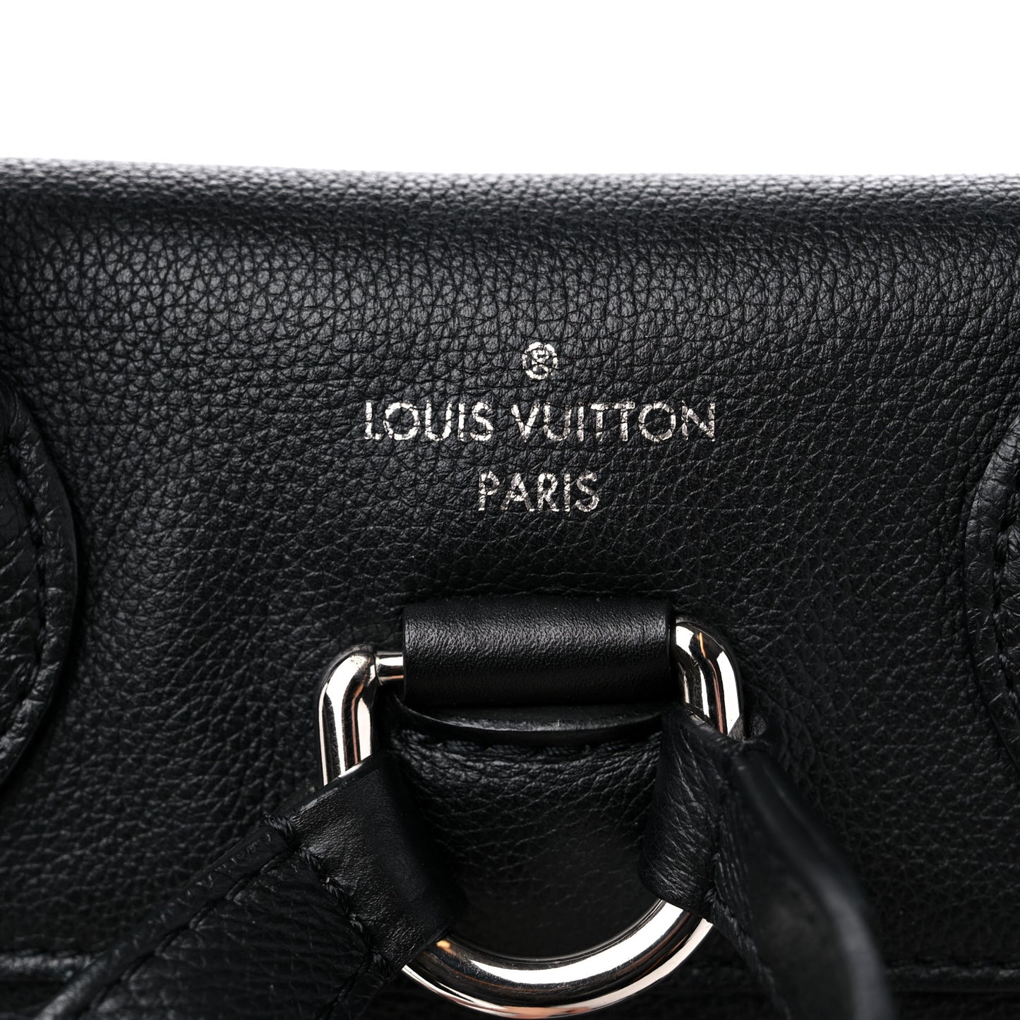 Calfskin Lockme Backpack Black