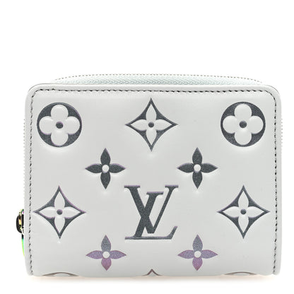 Louis Vuitton Lambskin Embossed Monogram LV Ski Lou Coussin Wallet Gray 1 of 6