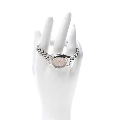 Rolex Stainless Steel 26mm Oyster Perpetual Datejust Watch Pink Roman 79174 2 of 6