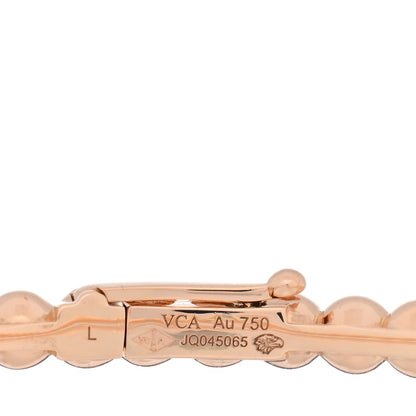 Van Cleef & Arpels 18K Rose Gold Perlee Pearls of Gold Bracelet L 3 of 3