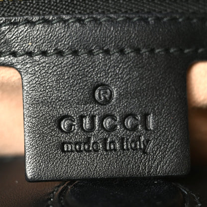 Gucci Nappa Bamboo Web Medium Nymphaea Top Handle Bag Black 6 of 11