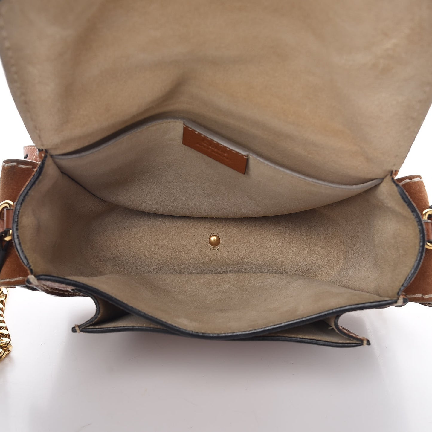 Calfskin Suede Small Jodie Camera Bag Caramel