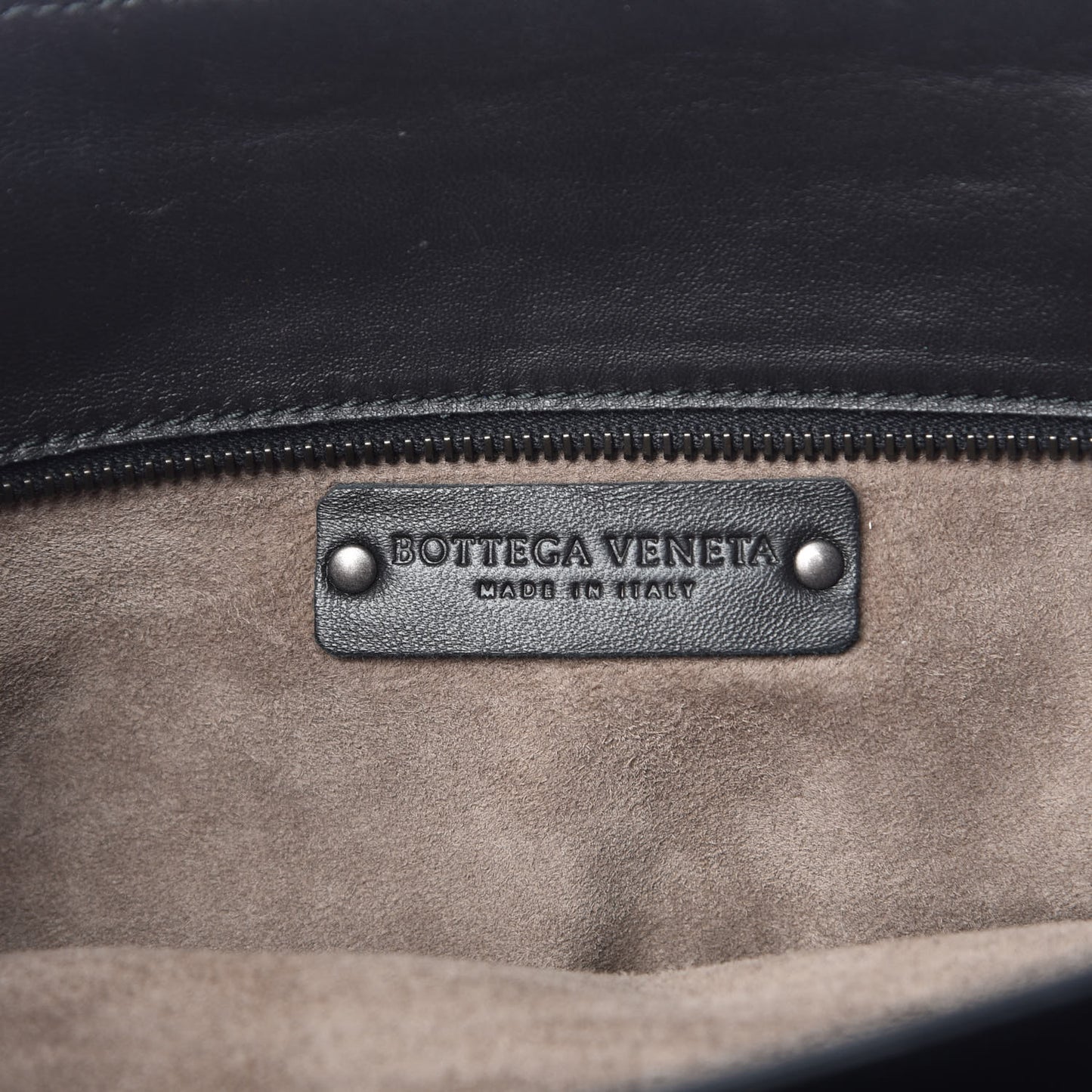 Nappa Intrecciato Large Top Handle Tote Black