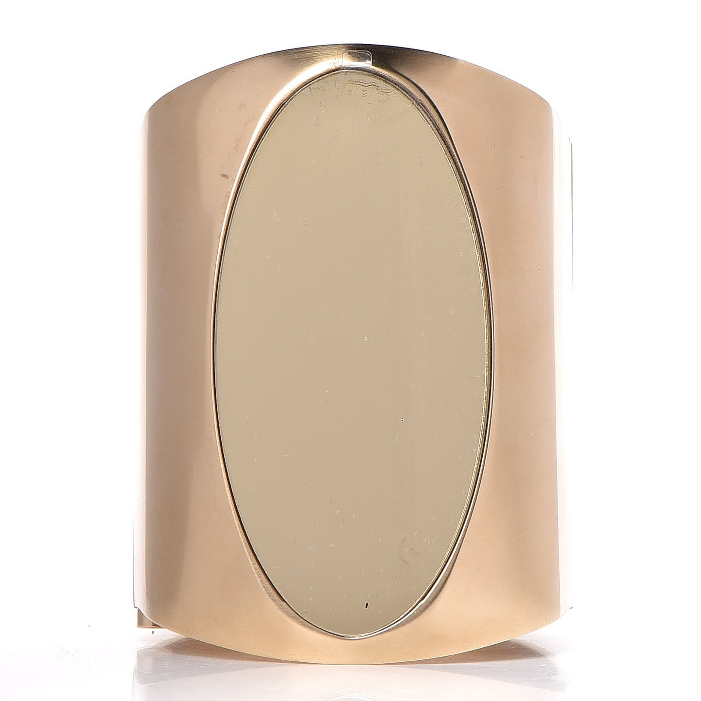 Metal Wide CC Mirror Cuff Gold