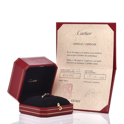 Cartier 18K Pink Gold 3.5mm LOVE Ring 47 4 5 of 5