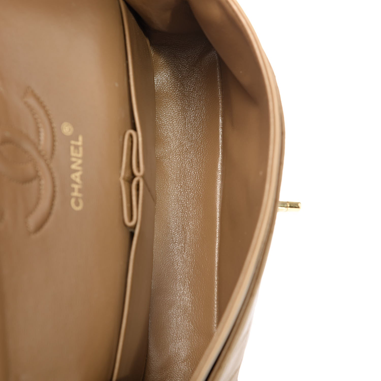Chanel Lambskin Quilted Small Double Flap Beige 5 of 18