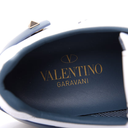 Valentino Garavani Calfskin Womens Backnet Sneakers 38.5 White Blue 8 of 11