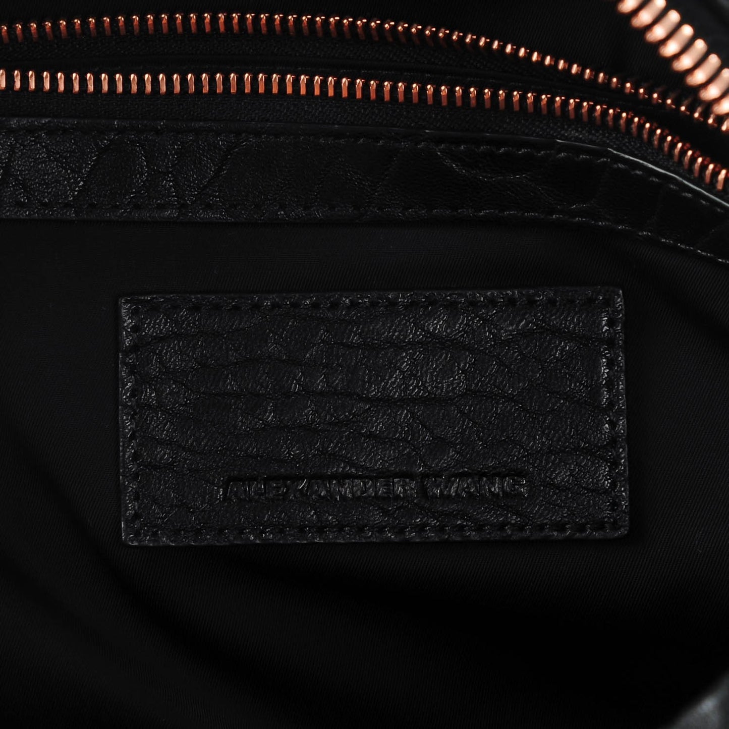 Pebbled Lambskin Dumbo Backpack Black Rose Gold Hardware