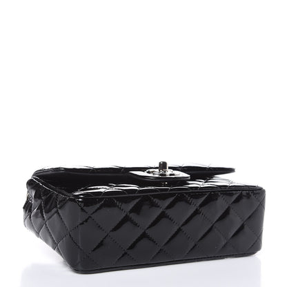 Chanel Patent Calfskin Quilted Mini Rectangular Flap Black 4 of 11