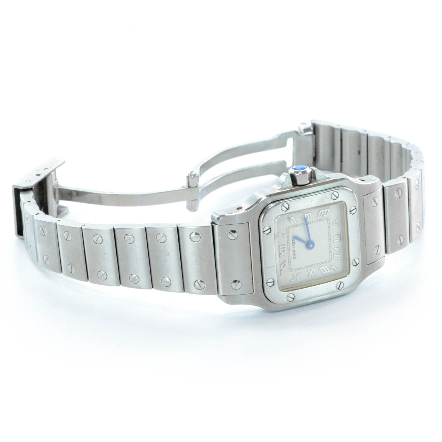 Cartier Stainless Steel 24mm Santos de Cartier Galbee Quartz Watch 3 of 4