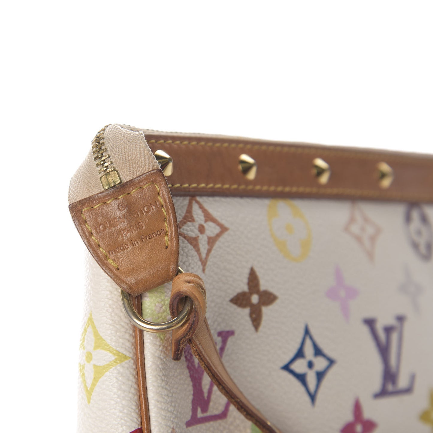 Monogram Multicolor Pochette Accessories White