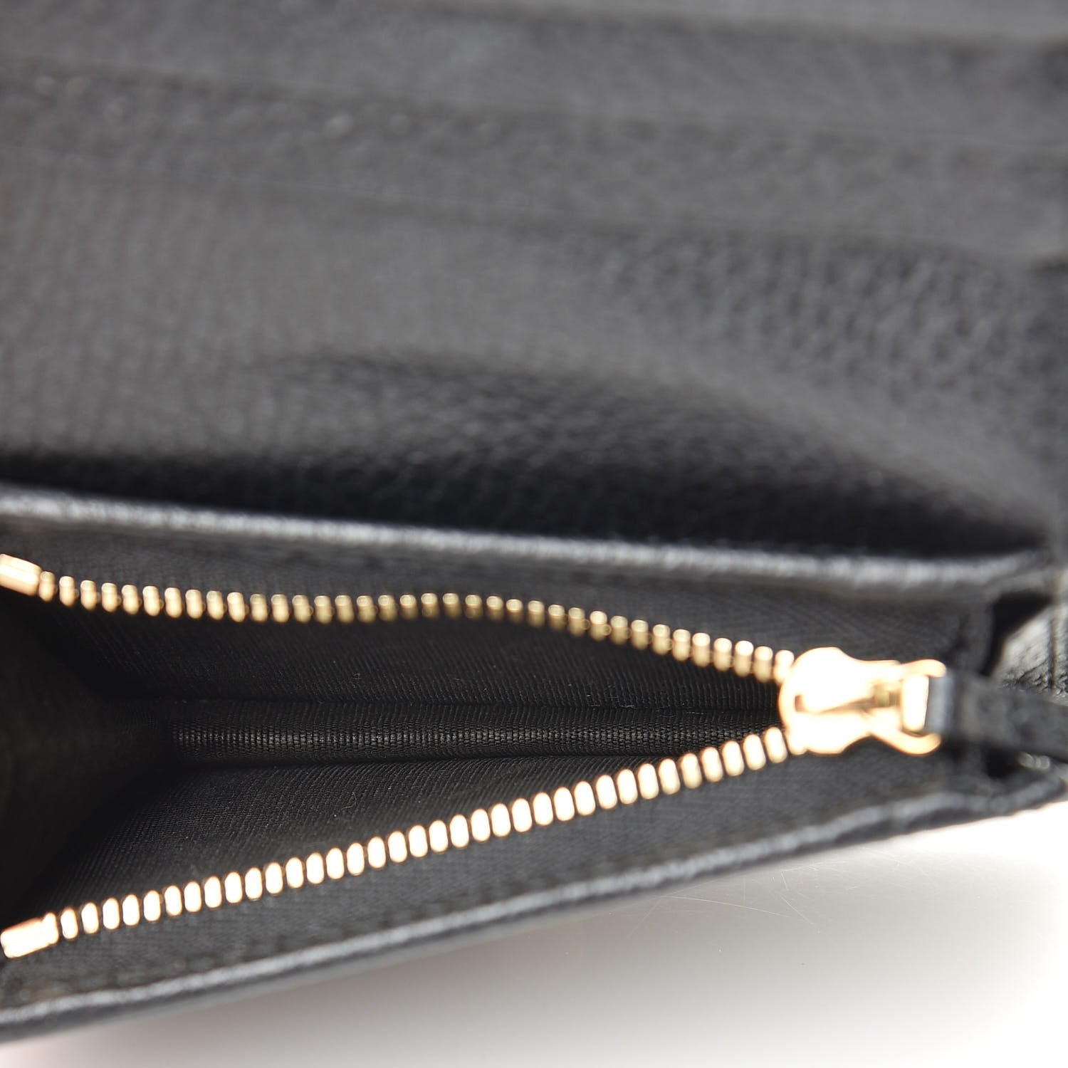 Gucci Pebbled Calfskin GG Marmont Card Case Black 5 of 8