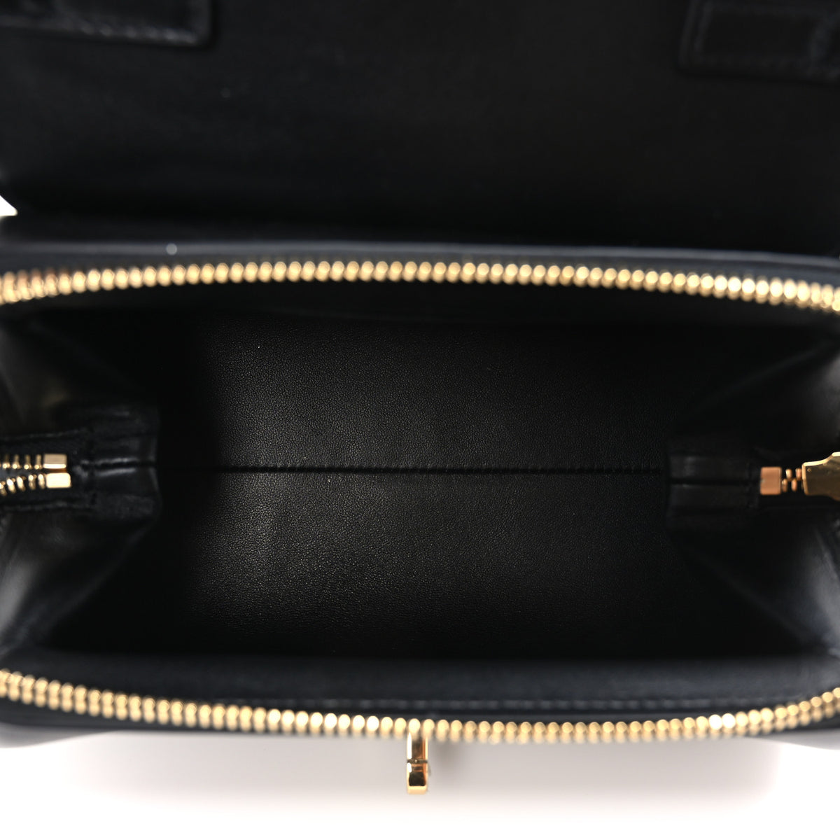 Shiny Calfskin Small Flair Bag Black