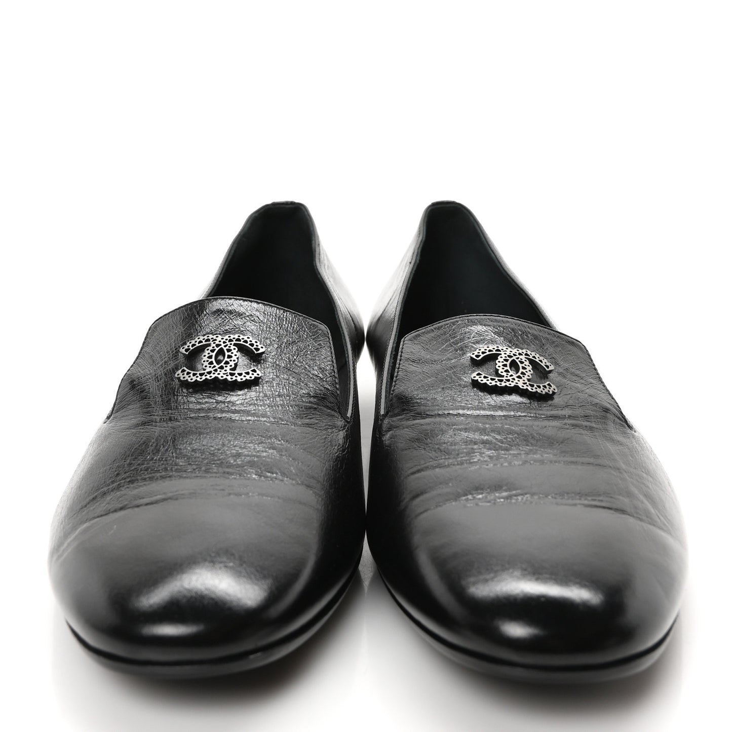 Lambskin CC Loafers 41 Black